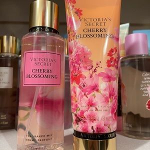 Victoria Secret cherry blossoming set lotion and mist.